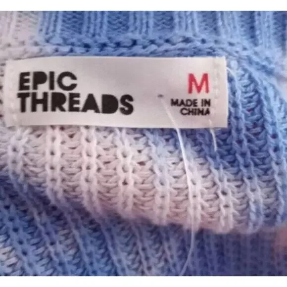 EPIC THREADS RAINBOW TIE DYE GIRLS SWEATER SZ.M NWT. - Picture 5 of 9